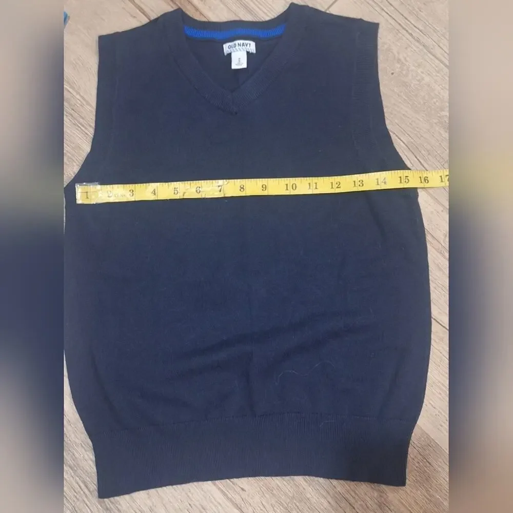 Old Navy Navy Blue V-Neck Sleeveless Pullover Sweater Vest Sz. M #1735